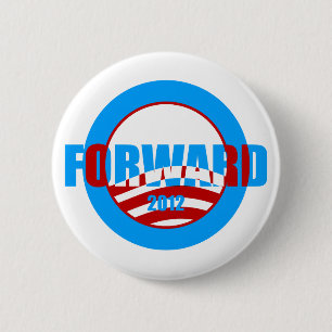 forward 2012 obama 6 cm round badge