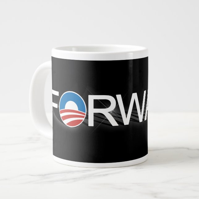 Forward for Obama 2012 Large Coffee Mug (Front Left)