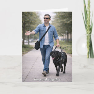 Forward Together – Black Labrador Guide Dog Card
