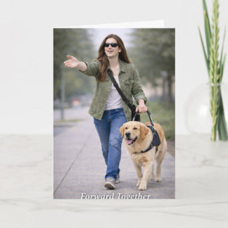 Forward Together Guide Dog Graduation Card