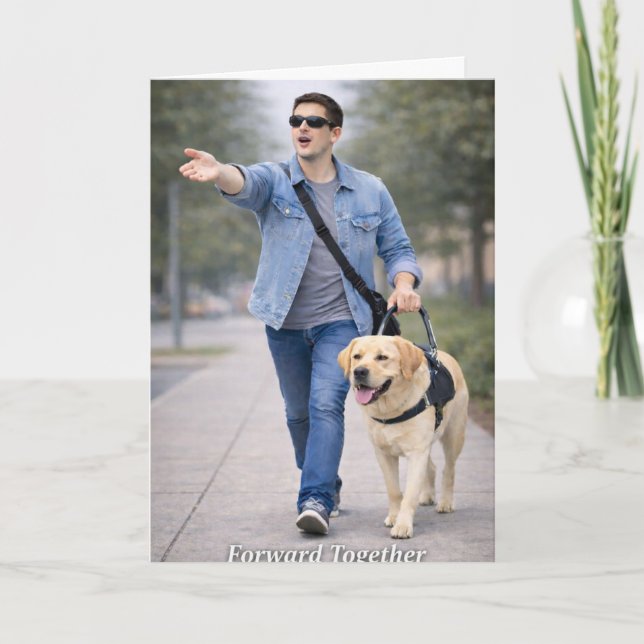 Forward Together – Guide Dog Team Graduation Card (Front)