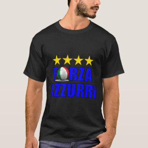 Forza Azzurri 4 Time World Soccer Champions T-Shirt