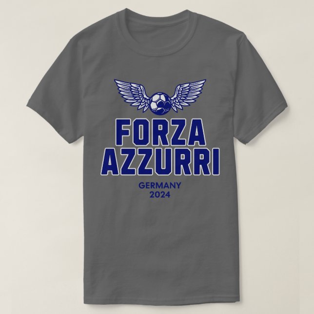 Forza Azzurri Germany 2024 Euro T-Shirt (Design Front)