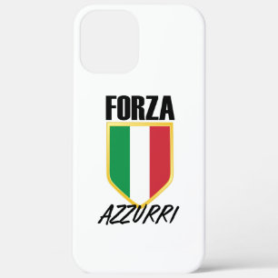 Forza Azzurri Italy Flag Soccer iPhone 12 Pro Max Case
