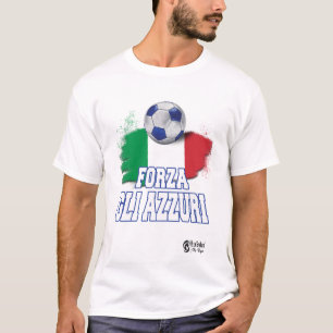 Forza Gli Azzuri Version 3 White T-Shirt