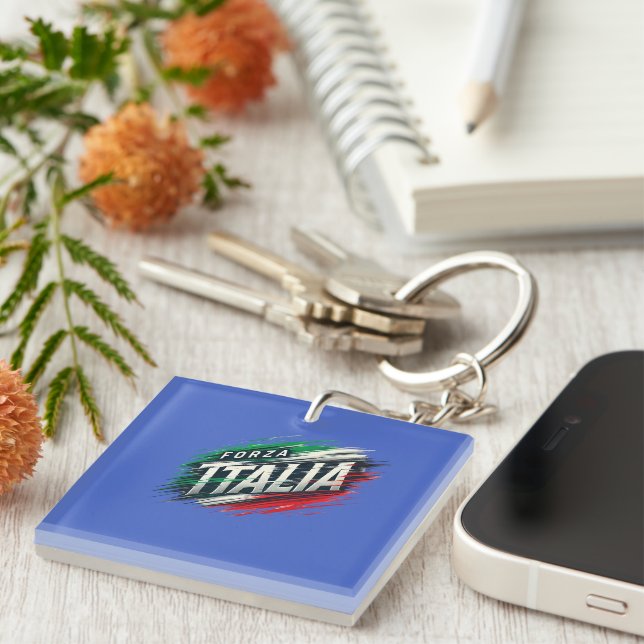 Forza Italia Design with Dynamic Effect Key Ring (Front Right)