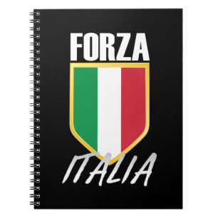 Forza Italia Italian Flag Soccer Notebook