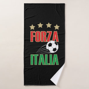 Forza Italia Italy Soccer Football Bath Towel