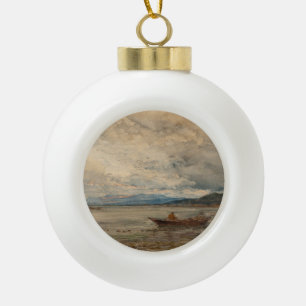 Fos, Environs De Martigues – Félix Ziem Ceramic Ball Christmas Ornament