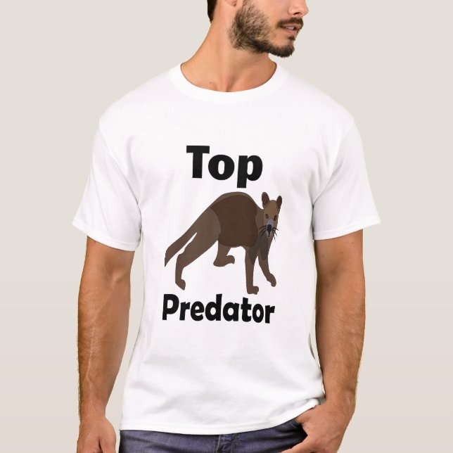Fossa Madagascar Carnivore Predator T-Shirt (Front)