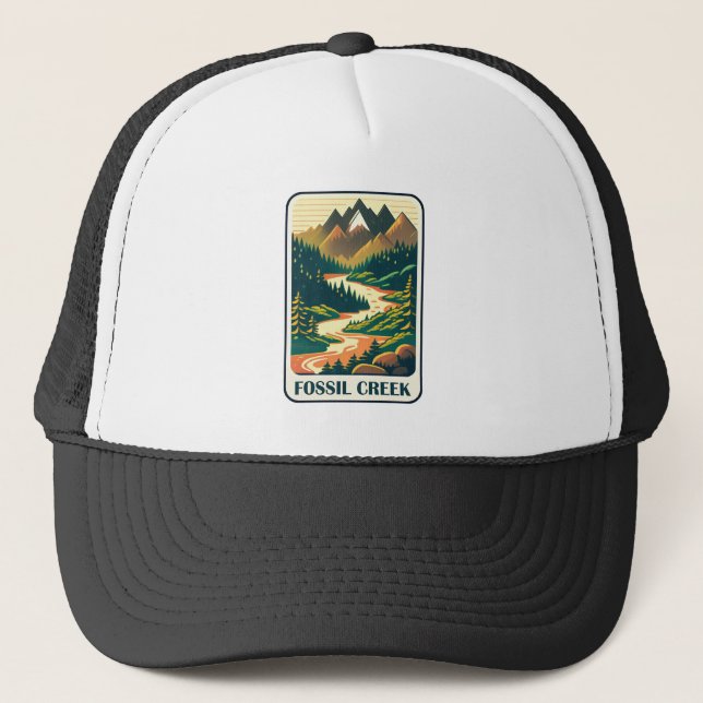 Fossil Creek Arizona Colours Trucker Hat (Front)