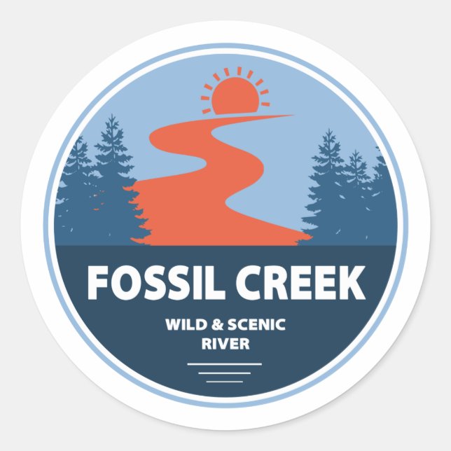 Fossil Creek Wild And Scenic River Arizona Classic Round Sticker (Front)