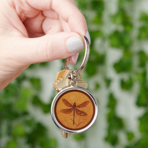 Fossil Dragonfly Key Ring