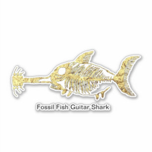 Fossil Fish Guitar Shark