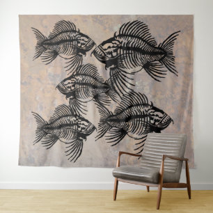 Fossil Fish Tapestry