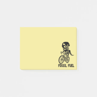 Fossil fuel post-it notes