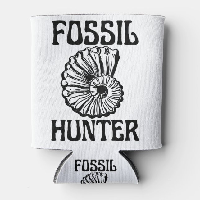 Fossil Hunter Can Cooler (Front)