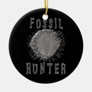 Fossil Hunter Fossil Hunting Paleontologist Ceramic Tree Decoration