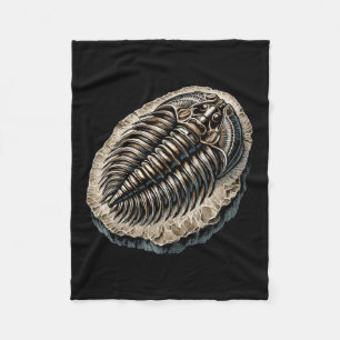 Fossil Hunter Fossil Hunting Paleontologist Trilob Fleece Blanket