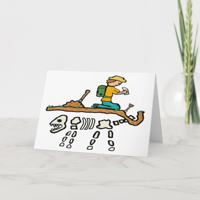 Fossil Hunting Card (Front)