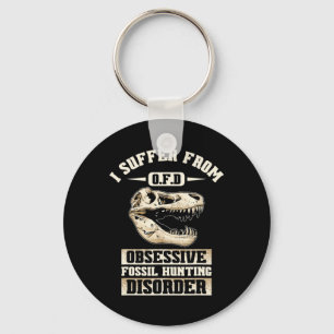 Fossil Hunting Dinosaur Bones Paleontologist Fossi Key Ring