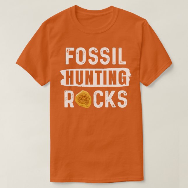 Fossil Hunting Rocks T-Shirt (Design Front)