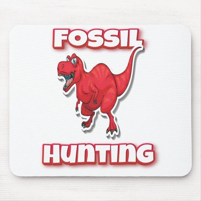 Fossil Hunting Tyrannosaurus Mouse Pad (Front)