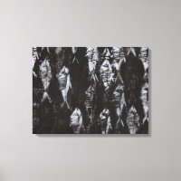 Fossil White Fish on Black Background