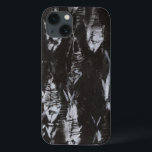 Fossil White Fish on Black Background iPhone 13 Case<br><div class="desc">This fossil-inspired image is perfect for your fish collection. This image is simple as it only includes two colours:black and white. Choose this artprint today on your product.</div>