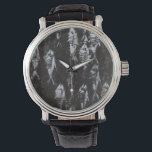 Fossil White Fish on Black Background Watch<br><div class="desc">This fossil-inspired image is perfect for your fish collection. This image is simple as it only includes two colours:black and white. Choose this artprint today on your product.</div>