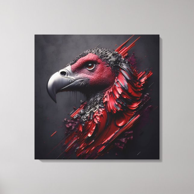 Fossilised Majesty - Another Masterpiece by AI Canvas Print (Front)