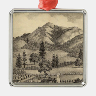 Fossville Res of Clark Foss, Knights Valley Metal Tree Decoration