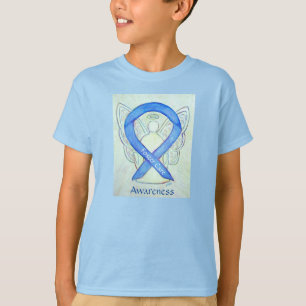 Foster Care Awareness Blue Ribbon Custom Shirt