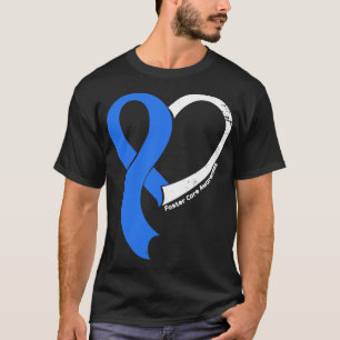Foster Care Awareness Hople Love Heart Ribbon Happ T-Shirt