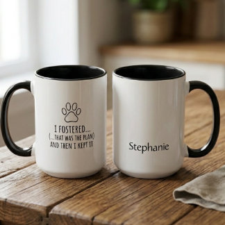 Foster Fail Paw Print Mug