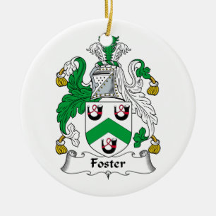 Foster Family Crest Ceramic Tree Decoration