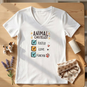 Foster Love Forever Animal Rescue Advocacy T-Shirt