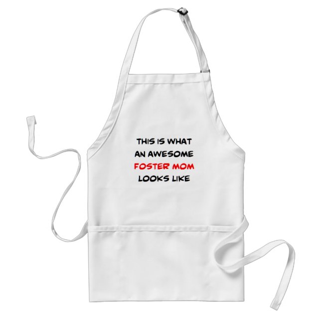 foster mom, awesome standard apron (Front)
