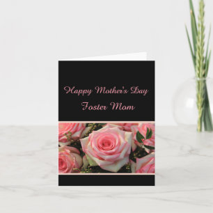 Foster Mum Happy Mother's Day rose card