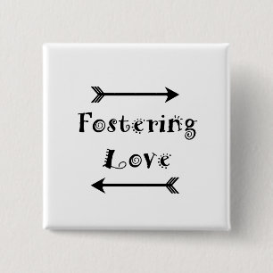 Fostering Love 15 Cm Square Badge