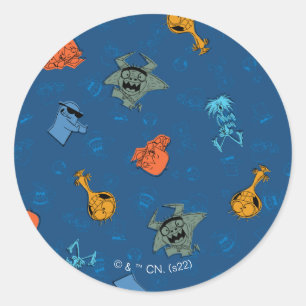 Foster's Home for Imaginary Friends   Fun Pattern Classic Round Sticker