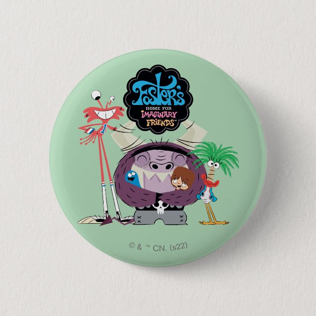 Foster's Home for Imaginary Friends | Group Hug 6 Cm Round Badge (Front)