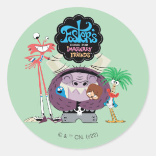 Foster's Home for Imaginary Friends   Group Hug Classic Round Sticker