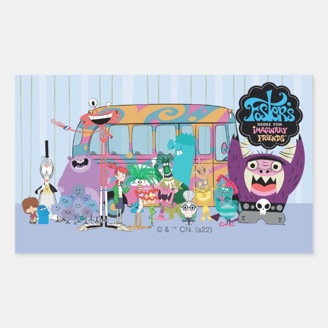 Foster's Home for Imaginary Friends | School Bus Rectangular Sticker (Front)