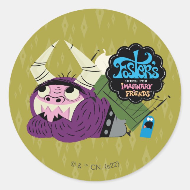 Foster's Home for Imaginary Friends | Under Bed Classic Round Sticker (Front)