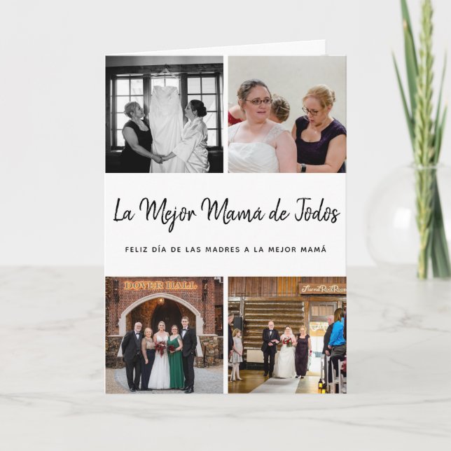 Foto Collage Tarjeta del Día de las Madres Card (Front)