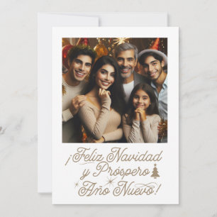 Foto Feliz Navidad & Próspero Año Nuevo  Invitation