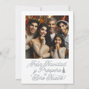 Foto Feliz Navidad & Próspero Año Nuevo Invitation