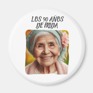 Foto Personalizada Los 90 Años De  Magnet