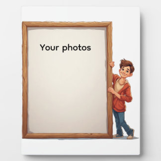 Fotoframe-Design mit Jungen – Heb deinen Moment  Plaque